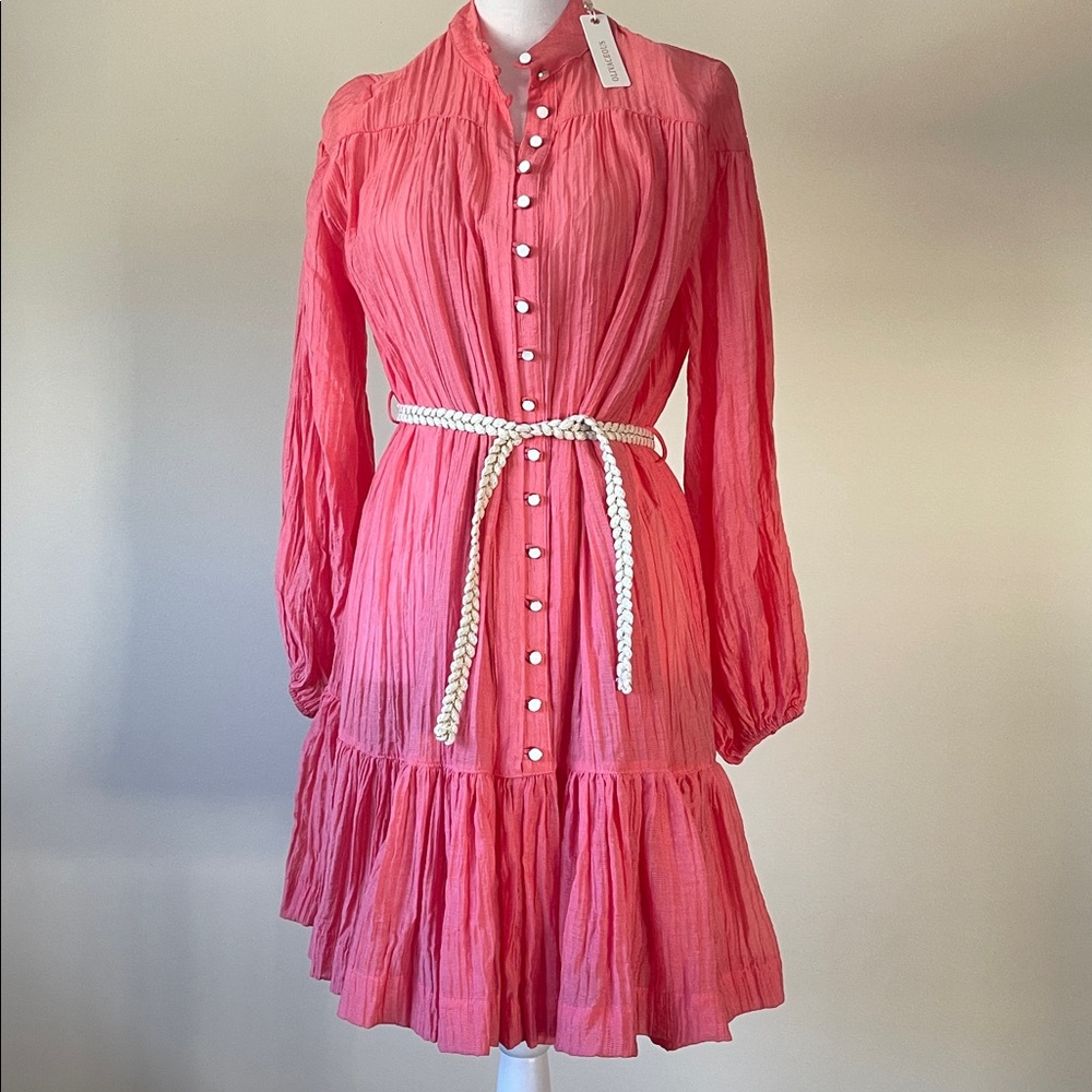 Olivaceous Vibrant Pink Maxi dress- Small